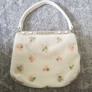 Vintage Lumured Petite Bead Purse